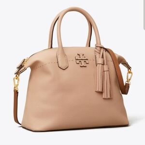 Tory Burch McGraw Slouchy Leather Shouldef Strap Satchel NWT